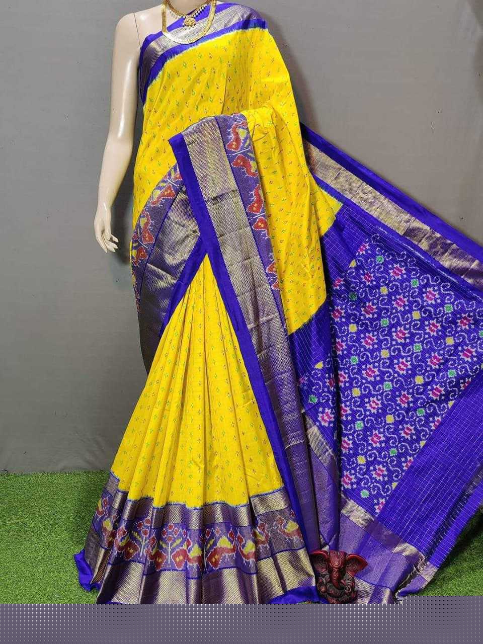 YNF PATOLA SILK RRI IKKAT SAREES WHOLESALE IKAT  POCHAMPALLY PATOLA SAREES MANUFACTURER
